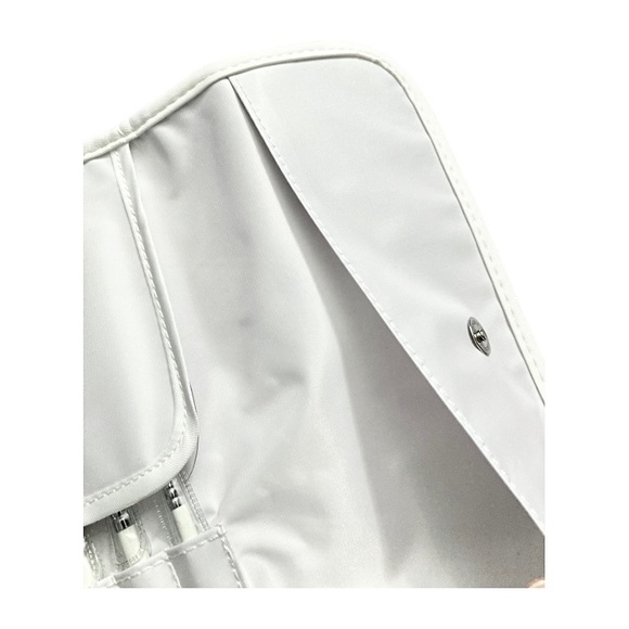 Mica Bella Beauty Deluxe Brush Set 10 piece snap roll case gift box red white - Picture 10 of 10